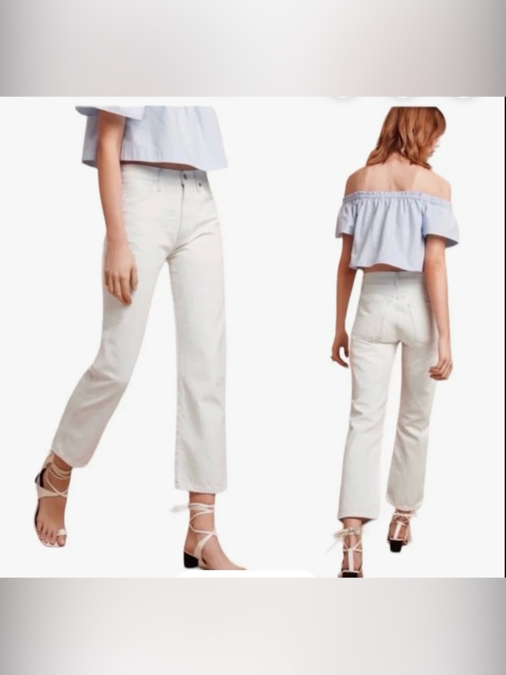 Citizens of humanity aritzia collaboration. White straight crop at ankle.Size 24 - Picture 1 of 10